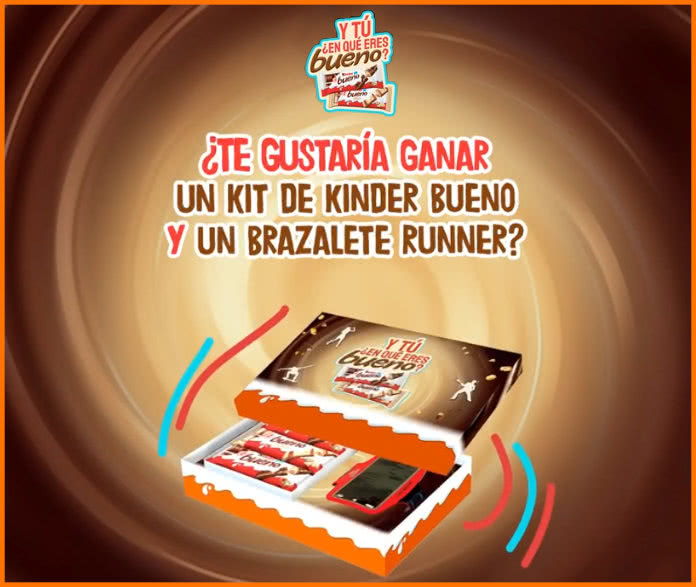 Draw of 20 Kinder Bueno Kits with runner bracelet