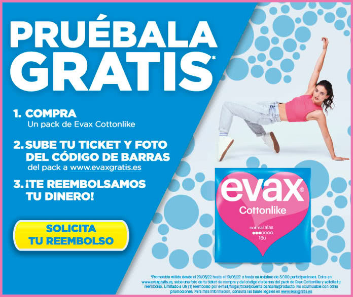 5000 rebates for Evax Cottonlike pad pack