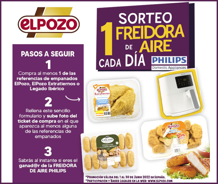 El Pozo raffles 30 Philips Air Fryers