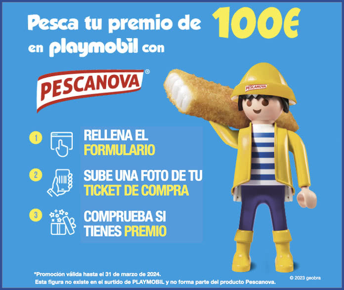 Pescanova raffles 295 prizes of E100 in Playmobil