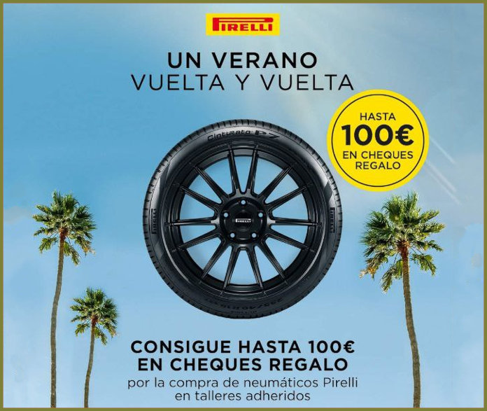 Get up to 100 euros in gift vouchers with Pirelli