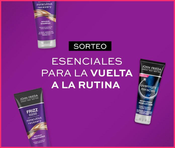 John Frieda raffles off 5 lots of products toiletry