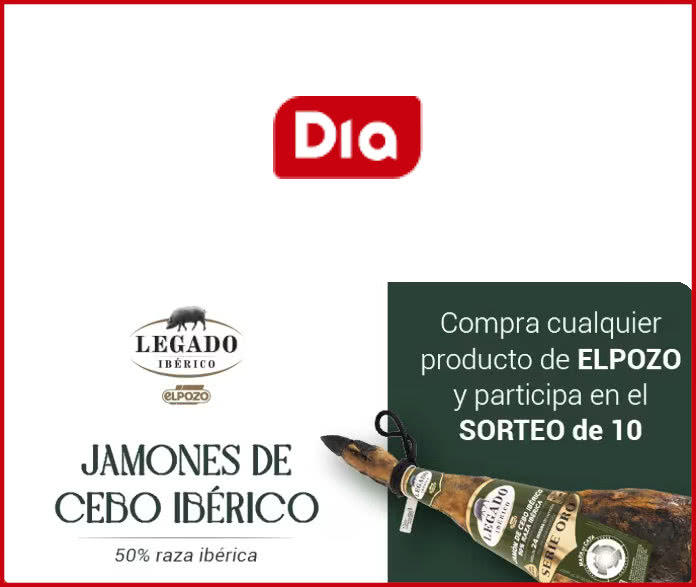 Dia raffles off 10 Iberian pork hams from Legado Iberico