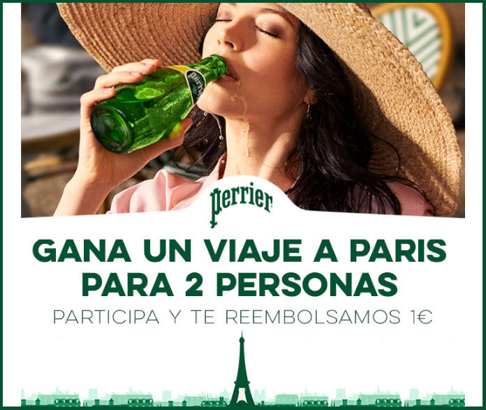 5000 E1 rebates for Perrier and raffle for a trip