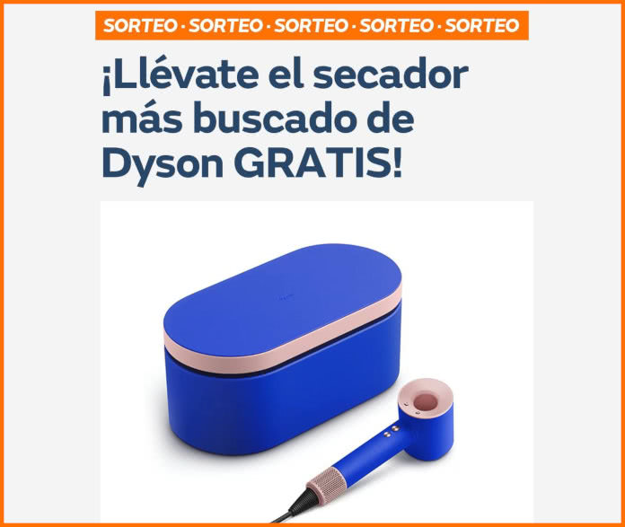 Naturgy raffles off a Dyson hair dryer